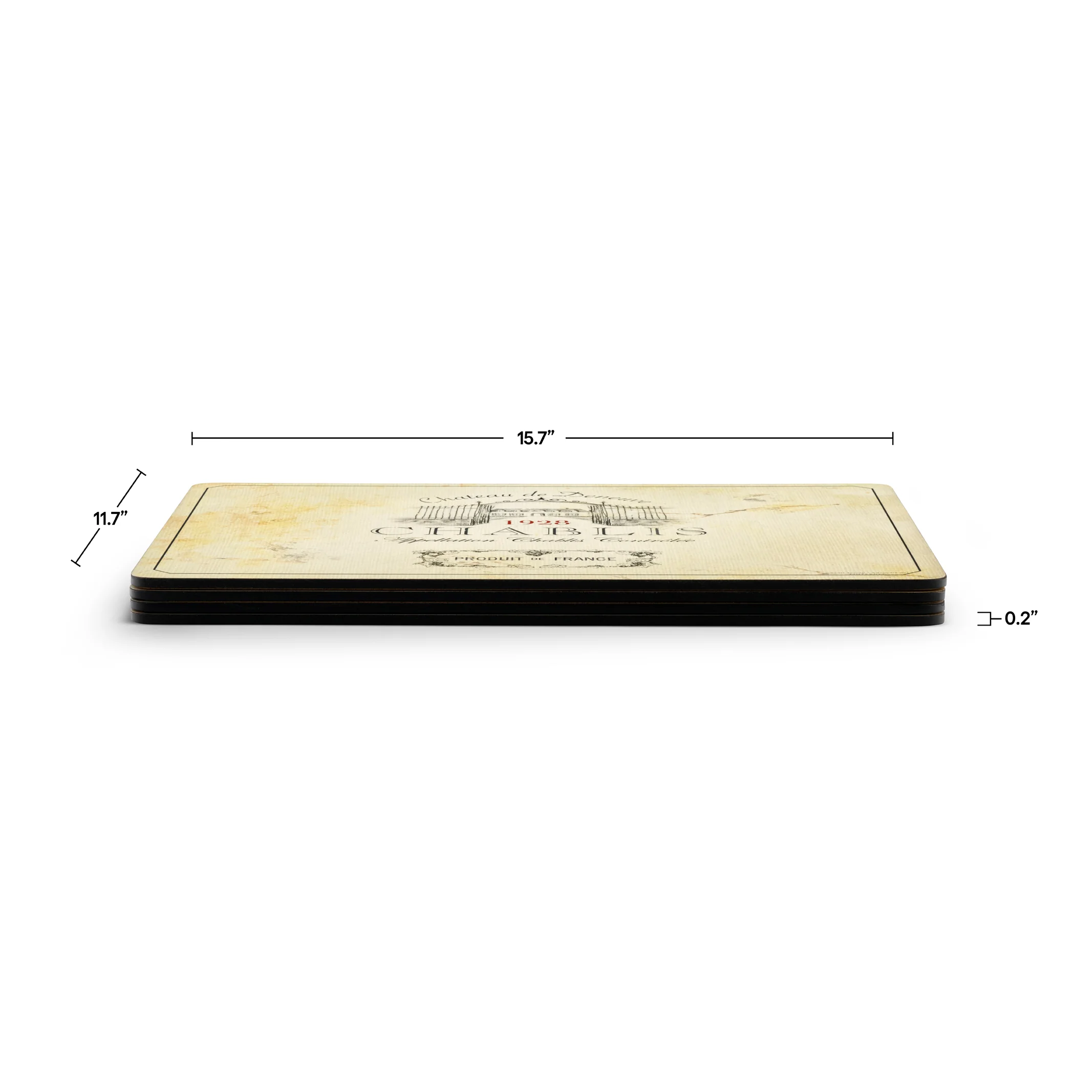 Vin de France Cork Bottom Hard Placemats β Set of 4 - Image 5