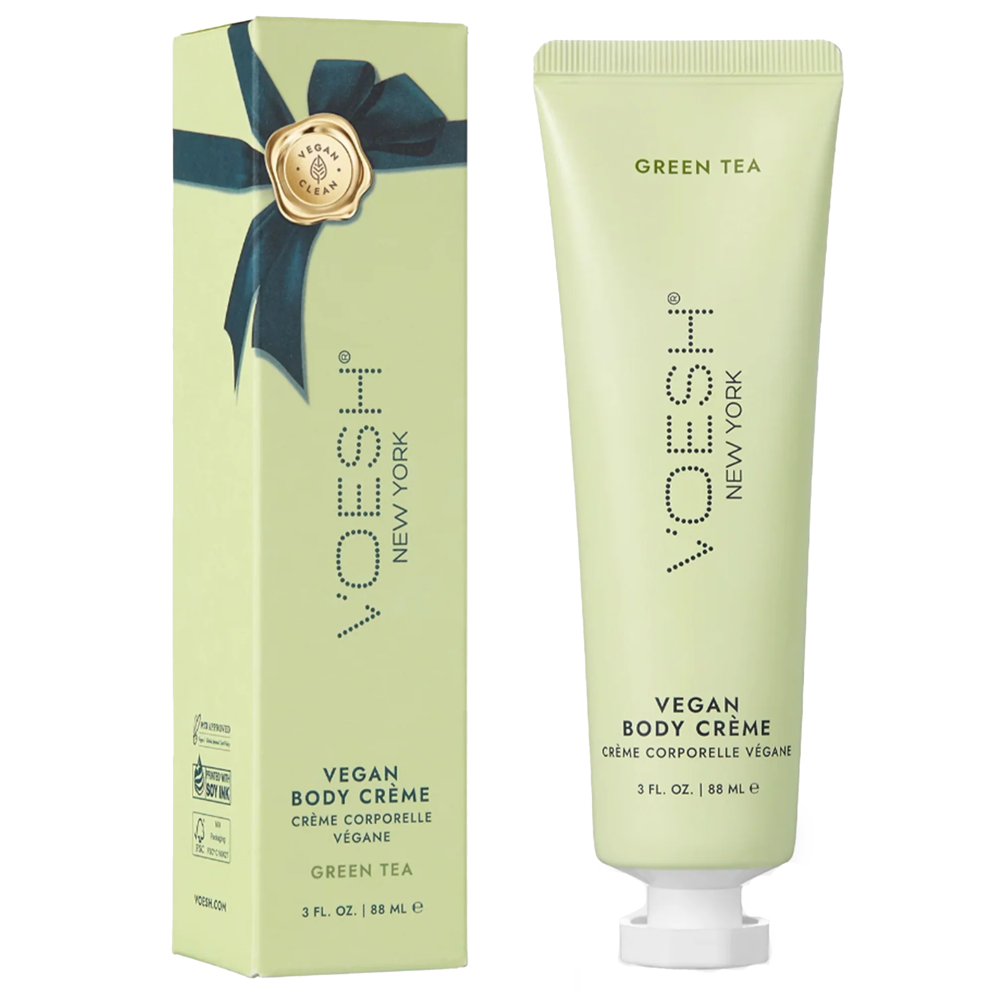 Voesh Vegan Body Crème – Green Tea – 3 oz.