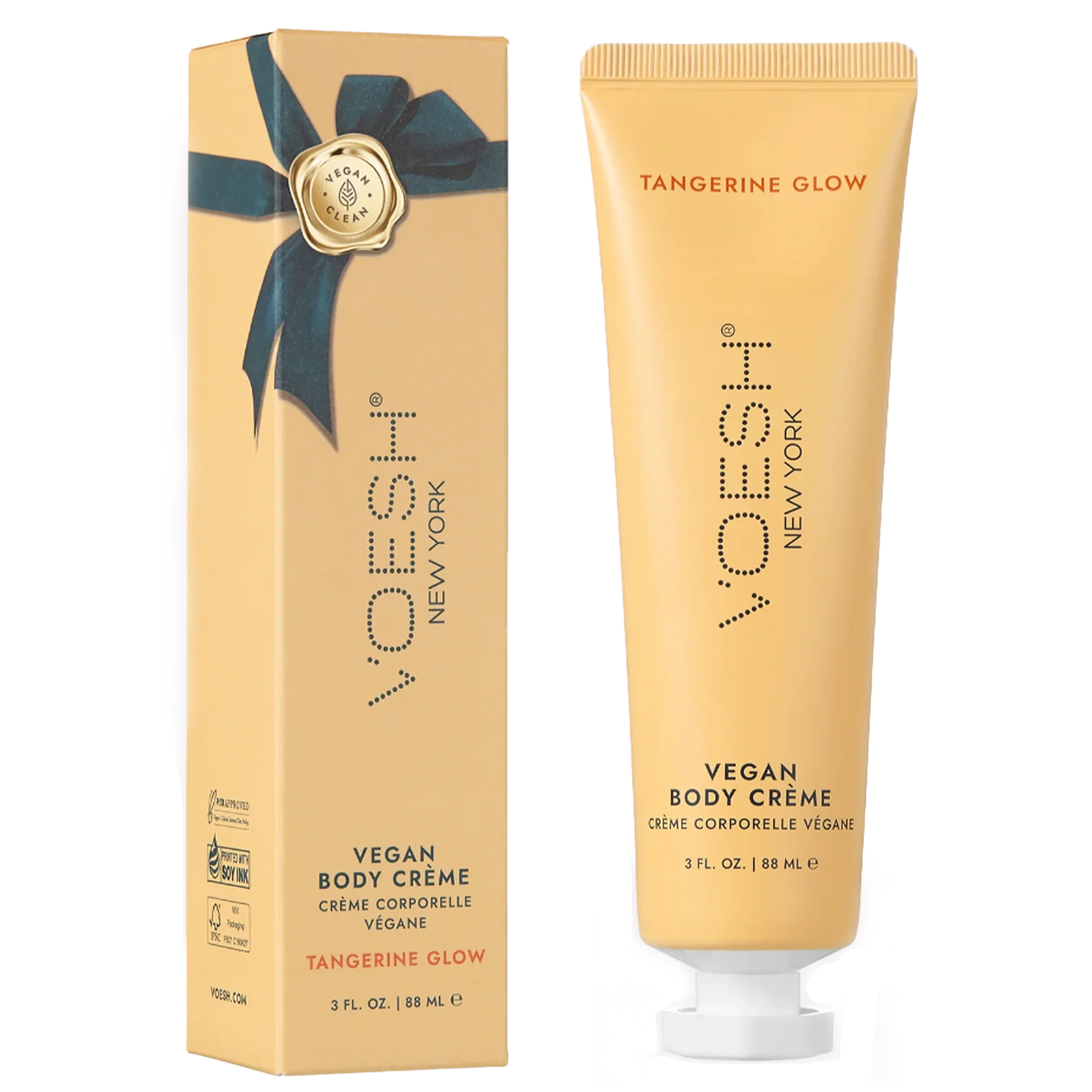 Voesh Vegan Body Crème – Tangerine Glow – 3 oz.