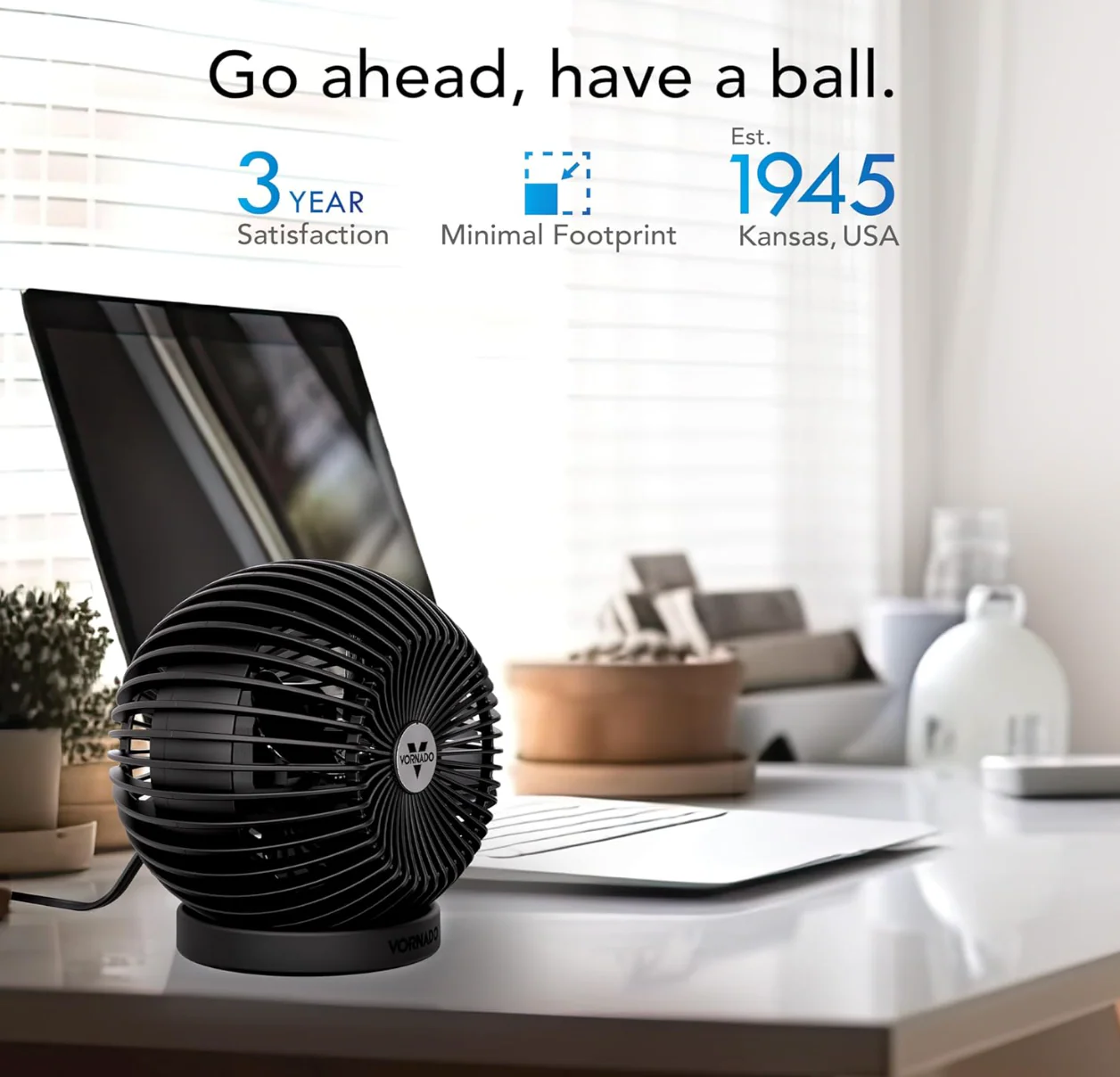 Vornado SPHERE Small Desktop Globe Fan - Image 4
