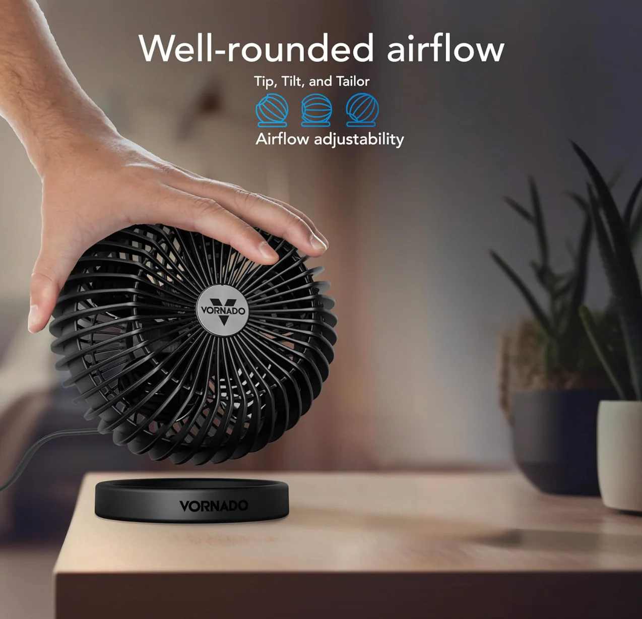 Vornado SPHERE Small Desktop Globe Fan - Image 5