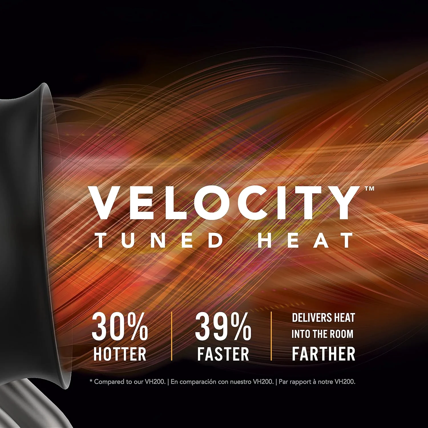 Vornado Velocity 1500-Watt Heavy Duty Electric Portable Shop Heater + Fan – Black - Image 7