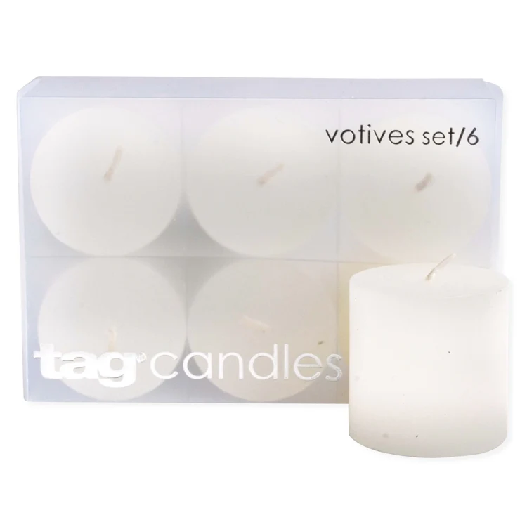 Votive Candles Set of 6 – White