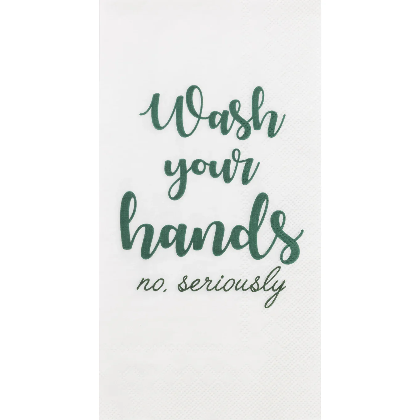 Wash Your Hands White Guest Towels - 16pk