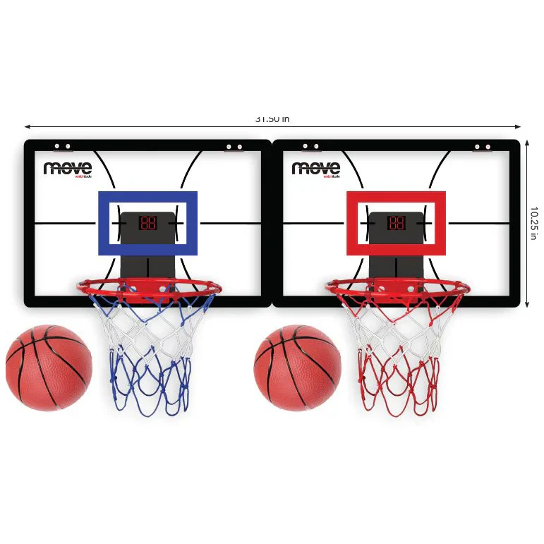Watchitude Kids Indoor Double Basketball Set - Image 2