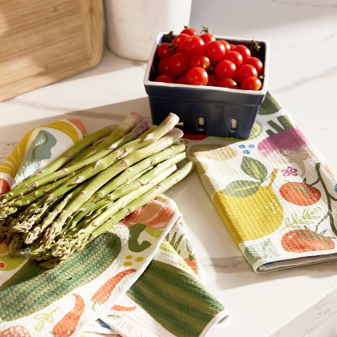 Werkshoppe Microfiber Double Sided Kitchen Towel – Lemon Plaid - Image 5