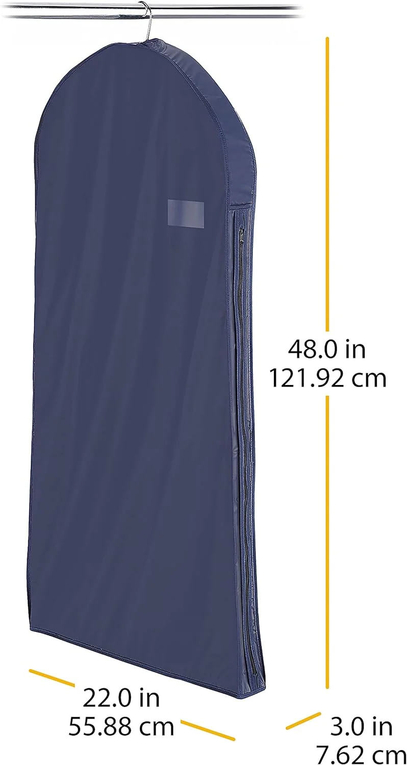 Whitmor Blue Zippered Travel Dress Bag – 22" x 38" - Image 3