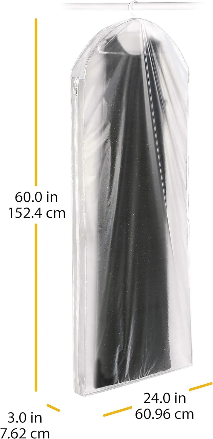 Whitmor Clear Zippered Gown Bag - Image 2