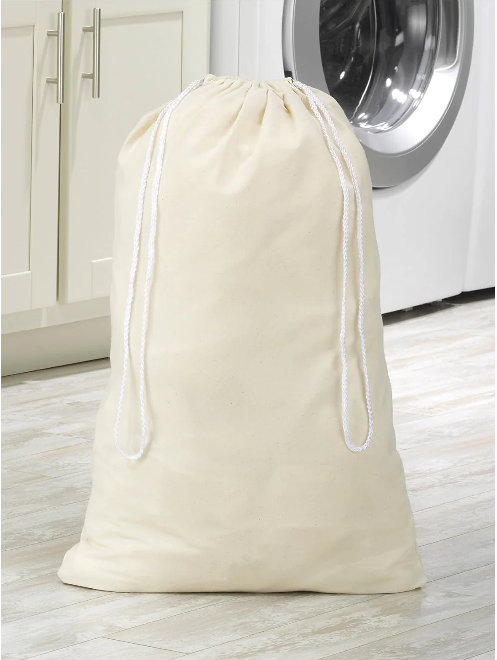Whitmor Natural Cotton Laundry Bag – 50lb. Capacity - Image 2