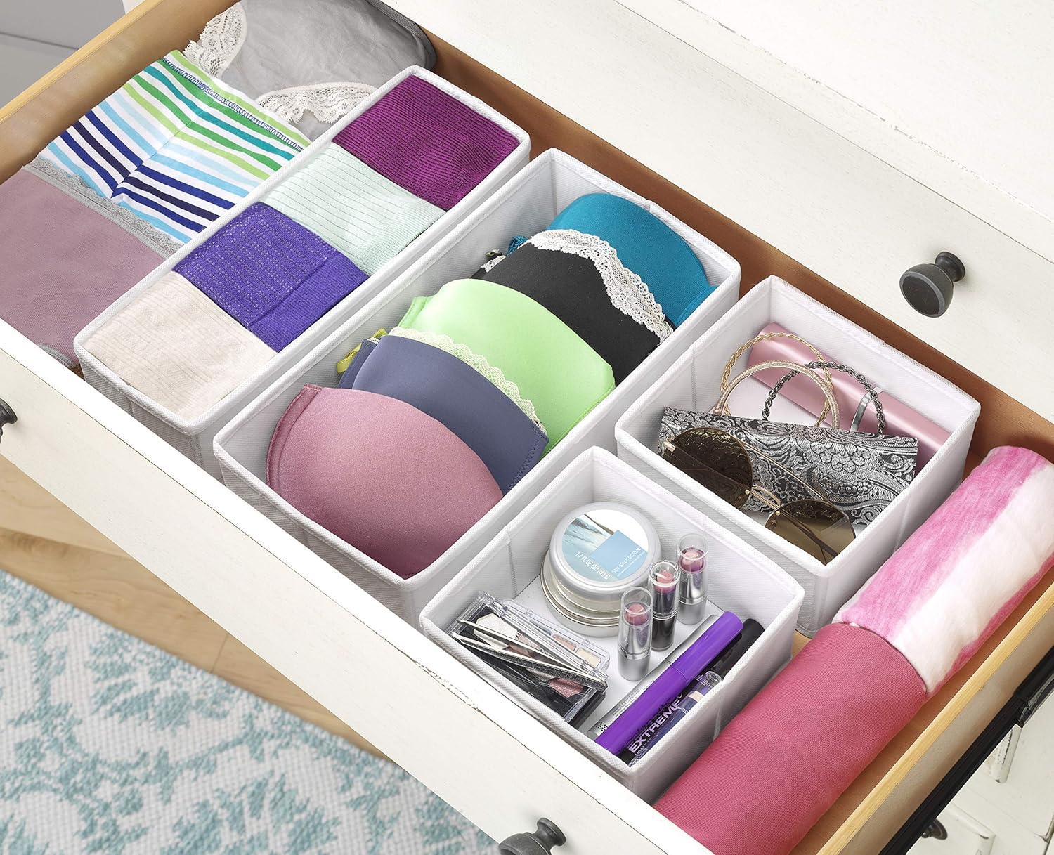 Whitmore Drawer Organizers – White – Set of 4 - Image 3