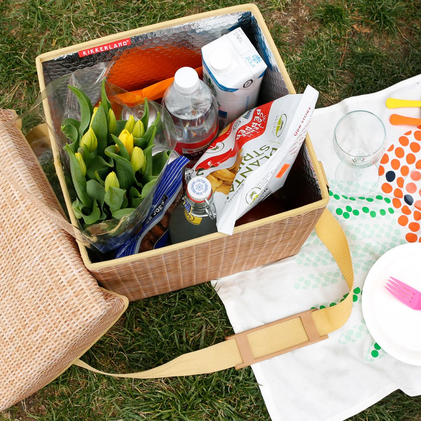 Wicker Picnic Cooler Seat - Image 4