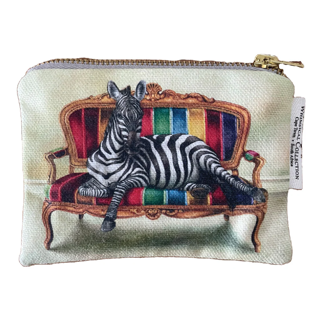 Wildlife At Leisure Hand-Made Coin Purse – Zebra