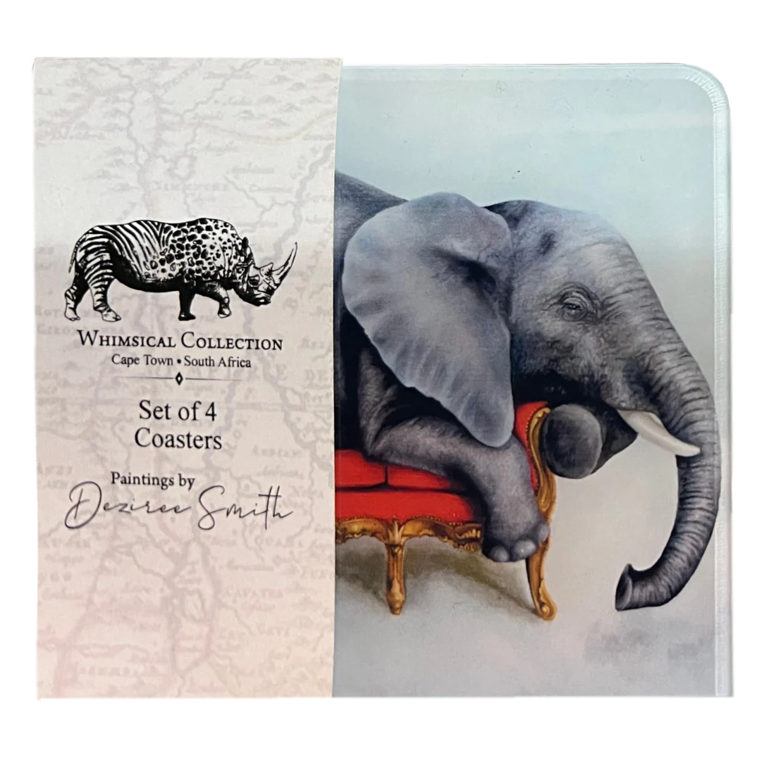 Wildlife At Leisure Elephant And Friends Coasters – Set of 4 - Image 2