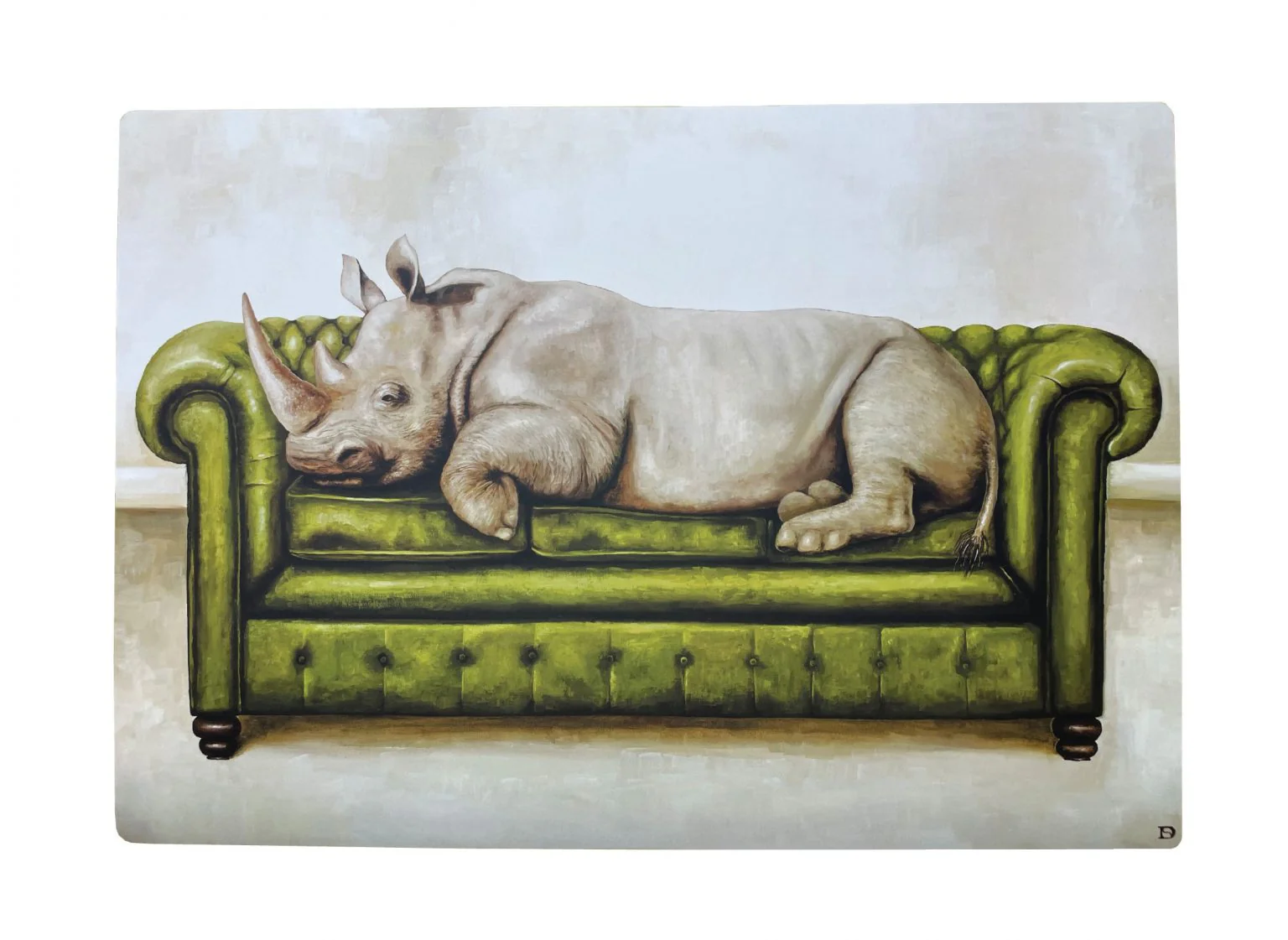 Wildlife At Leisure – Rhino And Friends Laminated Placemats – Set of 4 - Image 2
