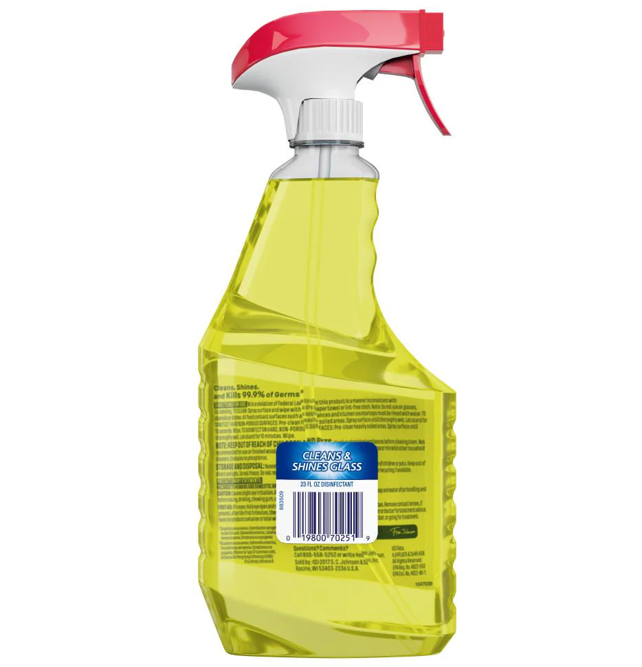 Windex Multi-Surface Disinfectant Cleaner – Citrus – 23oz - Image 2