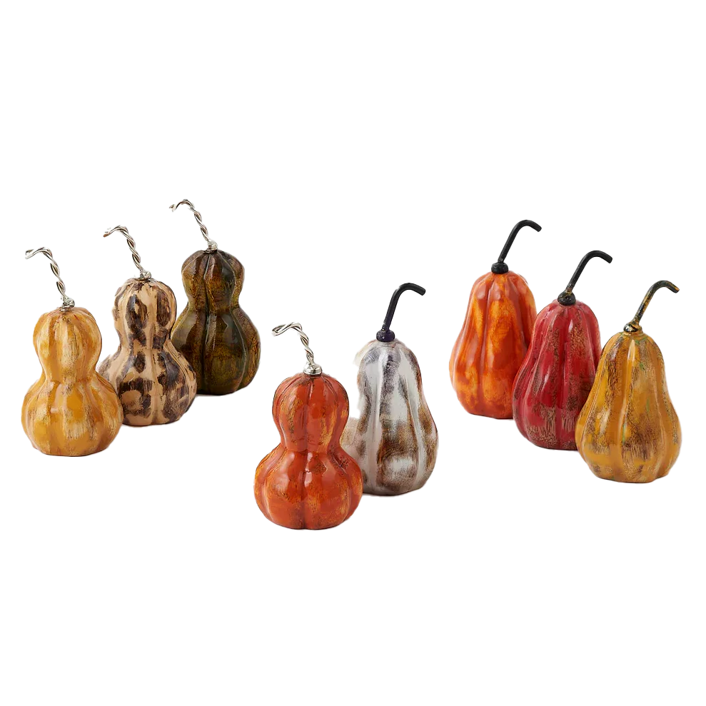 Wood Gourds – Assorted Colors – Each Sold Separately