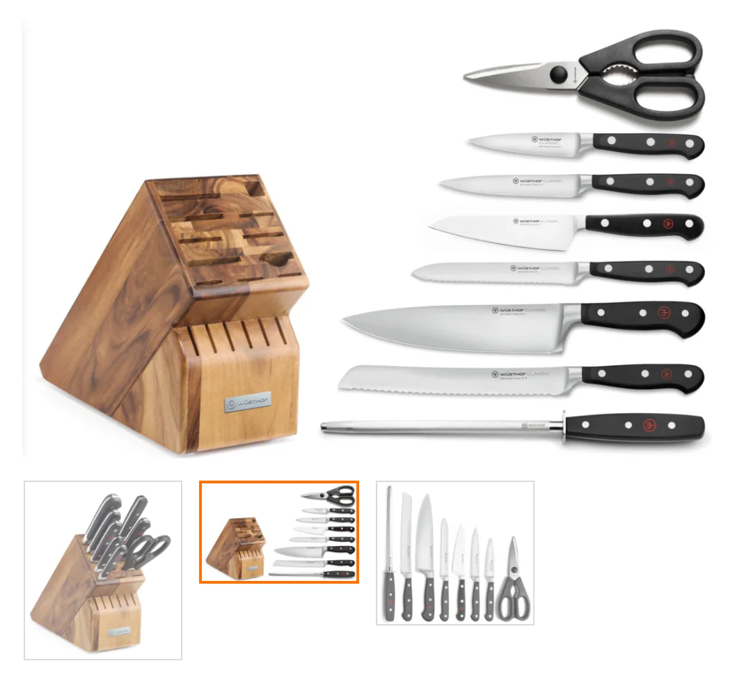 Wusthof Classic 9-Piece Knife Block Set - Image 3