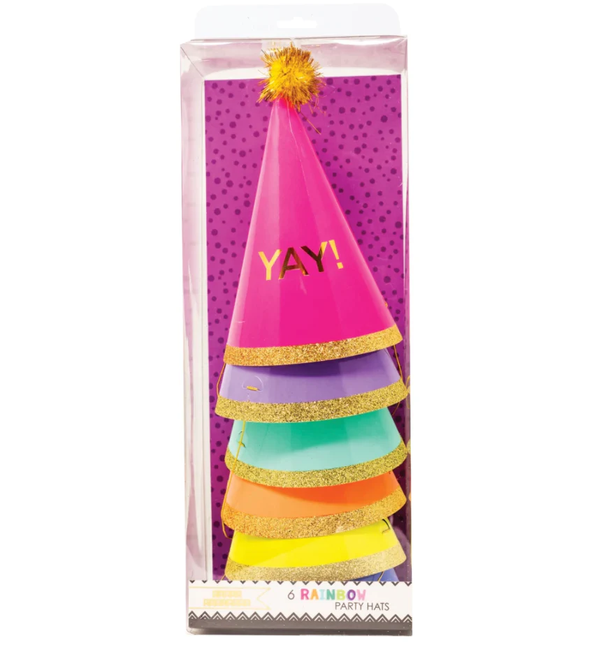 "Yay" Party Hats – Set of 6 - Image 2