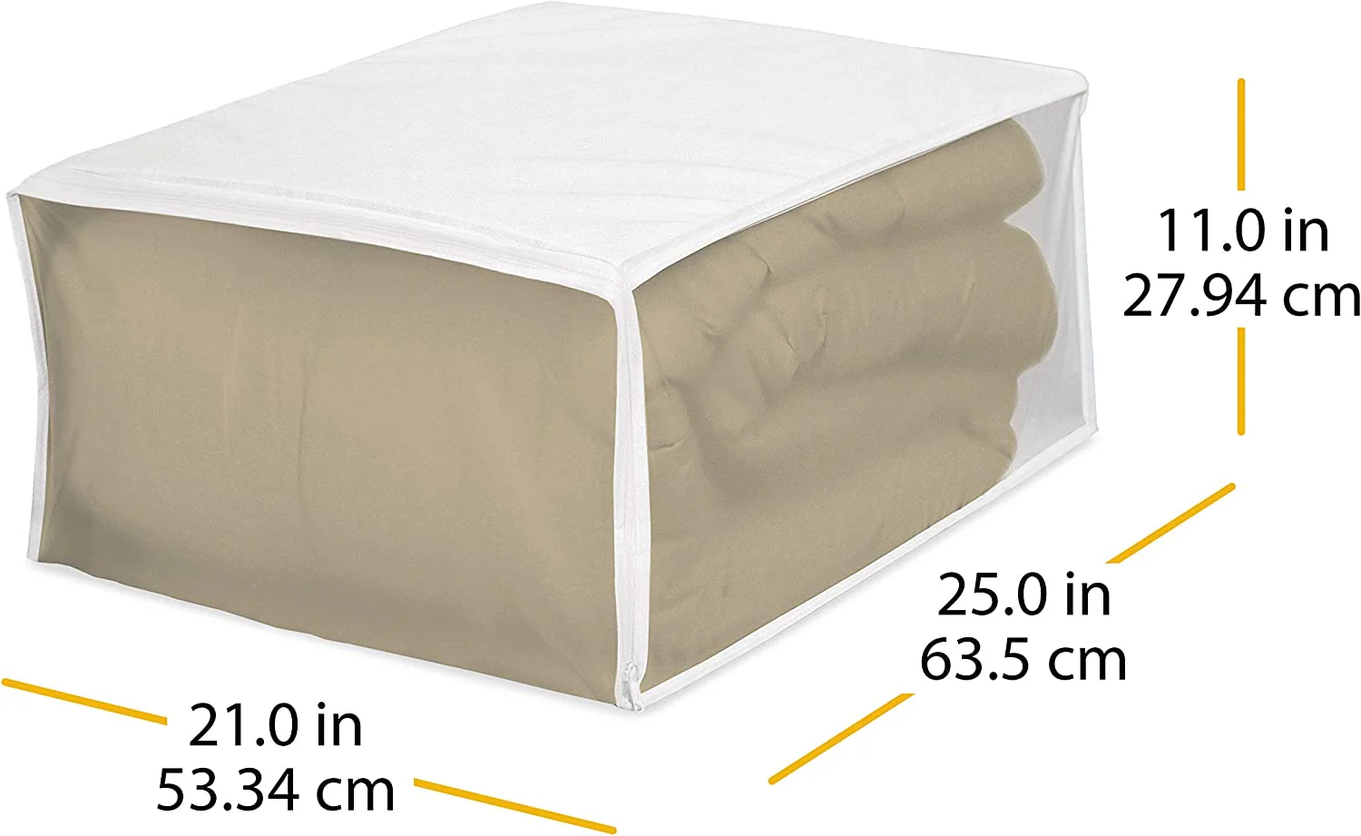Zippered Plastic Blanket Storage Bag - Image 2