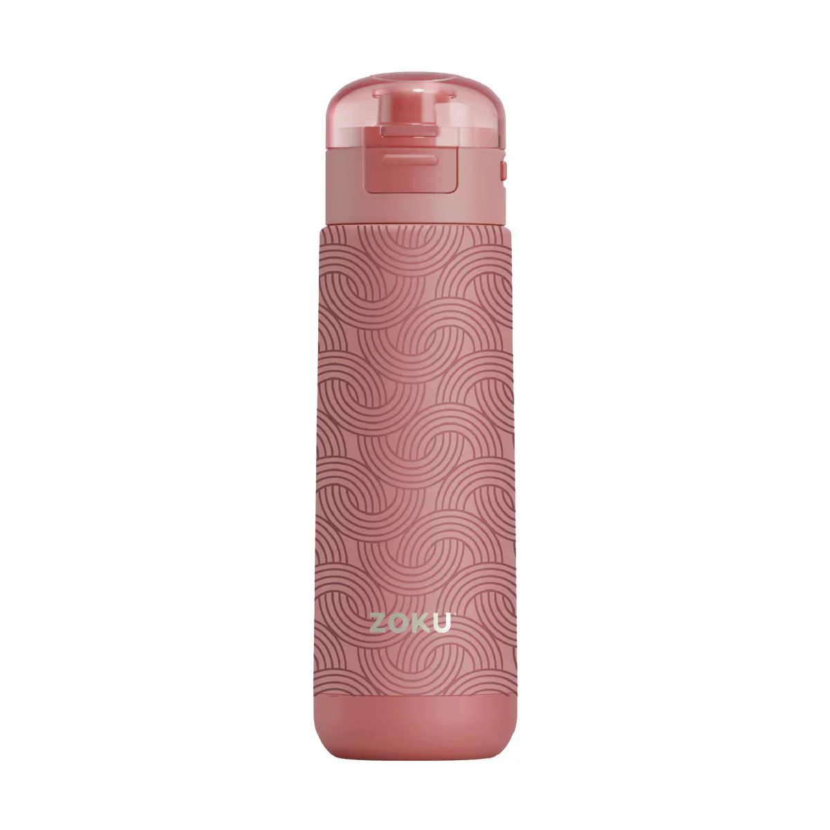 Zoku Flip-Top Vacuum Sealed Stainless Steel Sports Bottle - 18oz – Pink Geo