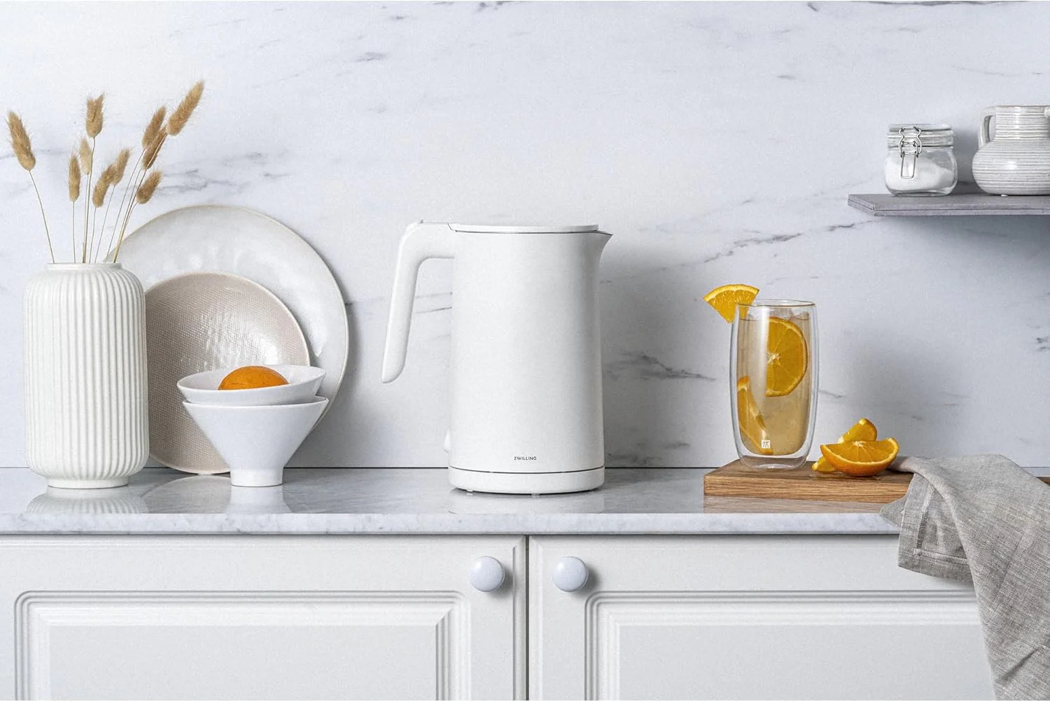 ZWILLING Enfinigy Cool Touch Cordless Electric Kettle – 1-Liter – White - Image 3
