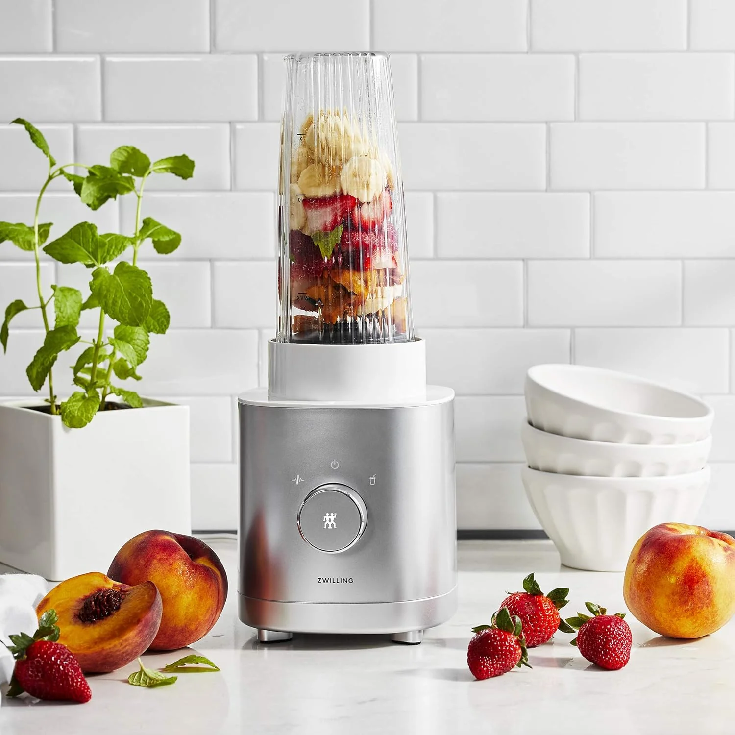 ZWILLING Enfinigy Personal Blender|Smoothie Blender – Silver – 20oz - Image 5
