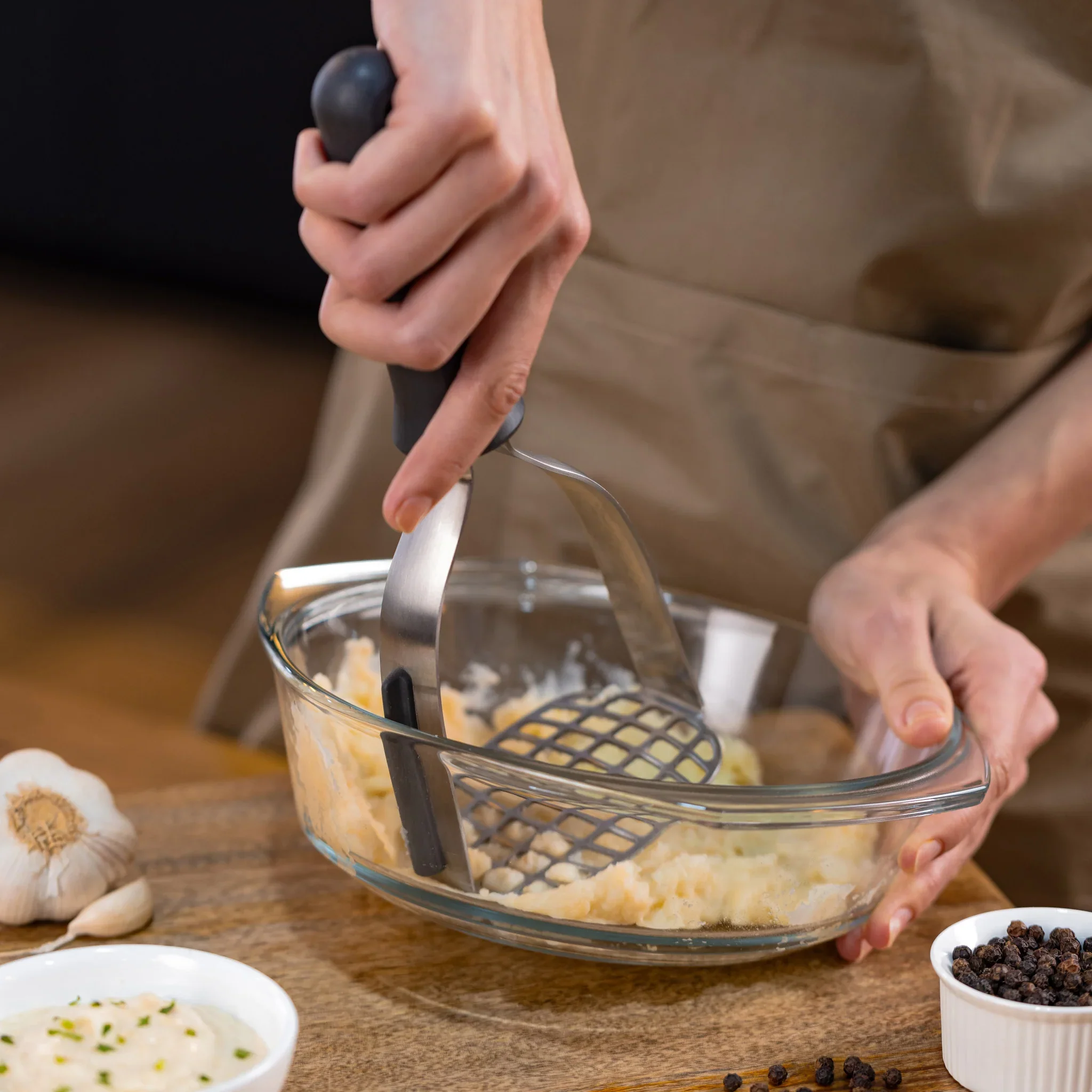 Zyliss Stainless Steel Potato Masher – 10" - Image 4