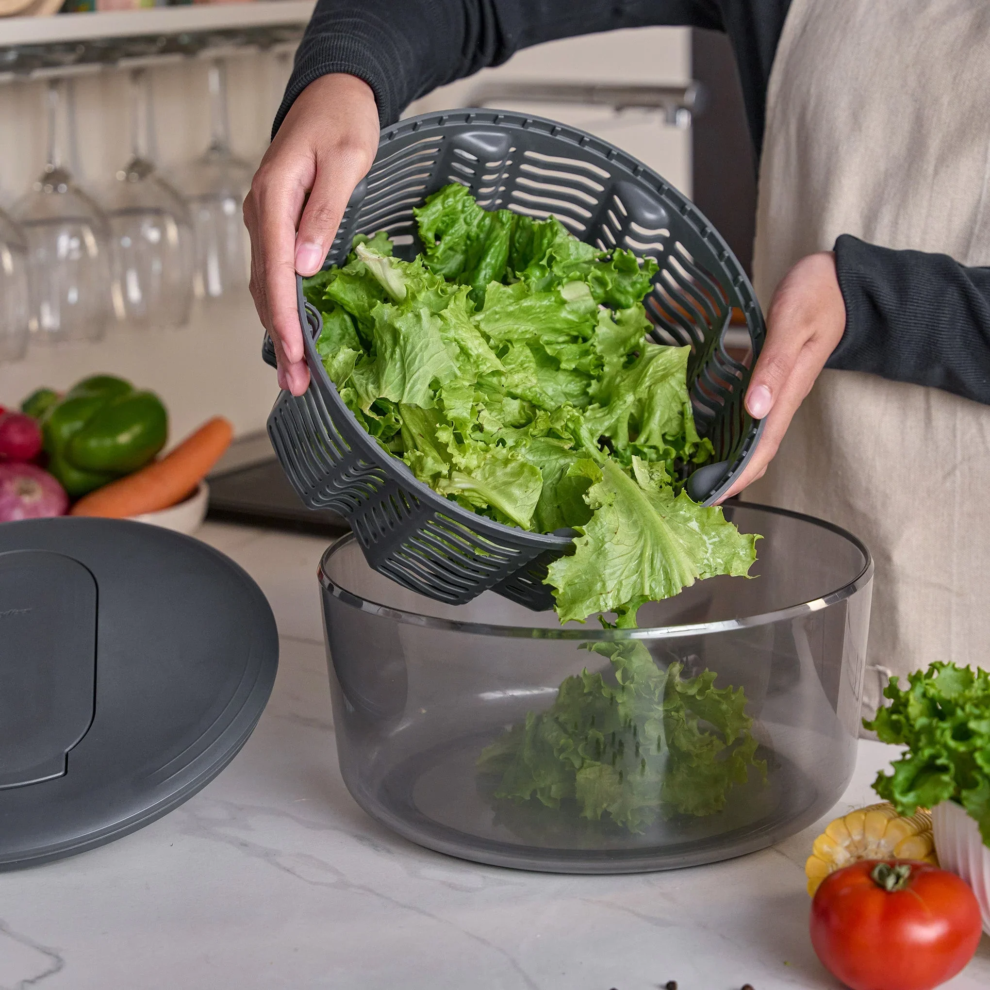 Zyliss Swift Dry Salad Spinner – Small - Image 4